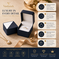 Boîte à bague pyramide personnalisée, emballage de luxe pour bijoux, boîte de présentation pour bague de fiançailles ou de mariage, boîte cadeau avec logo