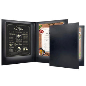 Cubiertas de Menú LED Personalizadas con Tamaño a Medida, Portamenús Iluminado de Doble Página con Luz LED para Restaurantes, Bares y Clubes - Product Image 1