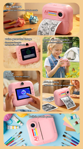 2026 Taşınabilir Anında Baskı Yapan Kamera, Termal Kağıt, 2.4" IPS Ekran, 1080P Video, MP3 Çalar, Oyunlar, Çocuklar İçin Baskı Yapan Kamera Q5 - Product Image 3