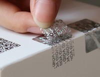 Étiquette holographique de sécurité anti-contrefaçon avec logo, autocollant laser anti-effraction