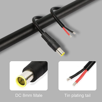 Câble d'alimentation DC7909 avec connecteur barillet DC 7,9 x 5,5 mm et prise DC 12V 8 mm