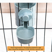 Distributeur d'eau automatique suspendu pour animaux de compagnie, fontaine à boire tout-en-un pour chats et chiens, abreuvoir pour animaux de compagnie à fixer sur la cage
