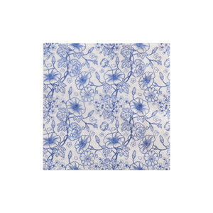 Blue Floral Print Paper Napkins 250mm Disposable For Themed Party Use - Product Image 5