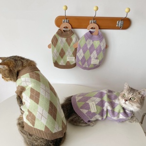 ZHONGYA <span class=keywords><strong>Ropa</strong></span> Personalizada para Mascotas, Conjuntos de Invierno Cálidos y Elegantes de Punto Suave, Suéter para Mascotas, Abrigo para Cachorros, Artículos para Perros - Product Image 6