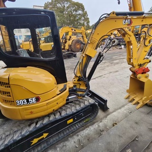 Mini-excavatrice Caterpillar CAT303 303.5E 305.5 presque neuve, d'occasion, CAT303 3,5 tonnes, excavatrice avec accessoires - Product Image 1