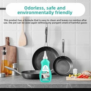 다기능 친환경 냄비 바닥 블랙 스케일 젤 클리너 탄 잔류 물 주방 리무버 얼룩 제거 - Product Image 3