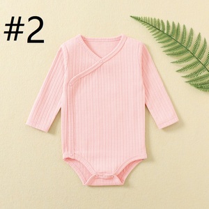 Mameluco de bebé de primavera de manga larga con cuello mandarín para primavera y otoño, ropa de recién nacido Haitai, traje de gateo para bebé - Product Image 4