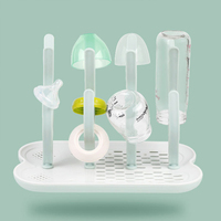 SUNNUO mignon dessin animé bébé biberon étendoir avec stockage sans BPA organisateur de cuisine pour bébé alimentation accessoires