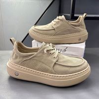 Baskets en toile perforée respirante à lacets, semelle épaisse antidérapante, légères, décontractées, pour le streetwear, la marche en extérieur et la mode