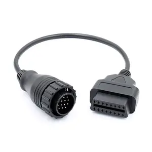 Wholesale MB 14Pin to 16pin connector cable Diagnostic Plug OBDII Adapter with high quality Compatible for Benz vehicle