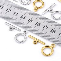 Fermoir OT en acier inoxydable poli sans couture, pour collier DIY, bracelet de perles, connecteur d'extrémité, accessoires de bijoux faits à la main