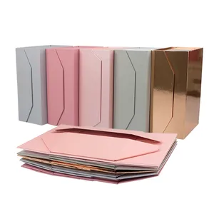 热卖定制折纸礼品盒，带私人标签，用于服装内衣化妆品包装盒