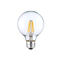 Ampoule LED à filament haute performance et économe en énergie 120 V, avec couvercle en verre, culot E26 E27, G25, CCT sélectionnable, lumière dimmable