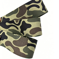 Tissu personnalisé à motif camouflage numérique Pixel Web Woodland Estonien, sangle IRR 100% nylon écologique anti-UV
