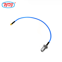 Fourniture d'usine prise mâle IP68 SMA vers N prise de cloison femelle RF Coaxial RG405 SS405 RG402 SS402 .141 086 Assemblage de câble en queue de cochon