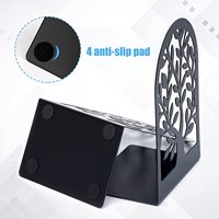 Porte-livres en métal de haute qualité, design arbre, couleur noire, supports pour livres lourds, marque OEM, fabriqué dans le Guangdong