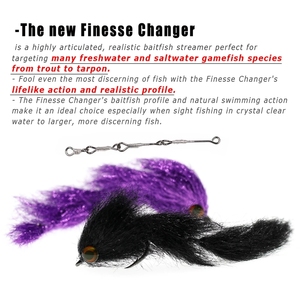 Nouveau Mini Finesse Changer Articulé Poisson Colonne Vertébrale Mouche Grand Jeu Baitfish Streamers Truite Bar <span class=keywords><strong>Brochet</strong></span> Tarpon Leurres De Pêche En Eau Salée - Product Image 4