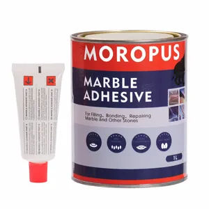 Shandong Creation Factory Moropus Wholesales White Marble Adhesive 1L 3L 4L 18L Anti UV Raw Stone Sticking Glue