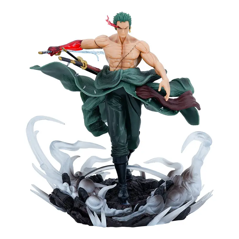 Hot sale japanese anime one pieced Roronoa Zoro figurine 2 style Combat ver. Pvc Action Model Collection Cool Stunt Figure Toy