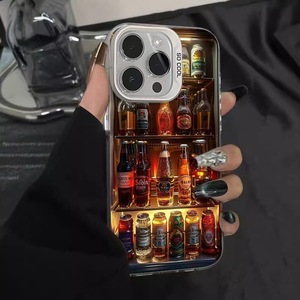 Coque arrière pour <span class=keywords><strong>iPhone</strong></span> 17 16 15 14 13 12 <span class=keywords><strong>11</strong></span>, design amusant, aspect 3D, motif bière glacée - Product Image 6