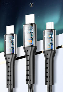 Tresse en Nylon 66W <span class=keywords><strong>3</strong></span> en 1 chargeur usb synchronisation des données <span class=keywords><strong>c</strong></span>âble de charge rapide 5A - Product Image 4