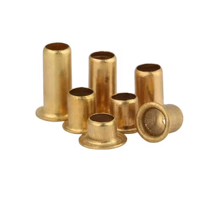 Remache tubular hueco de latón estándar GB personalizado OEM ODM, remache tubular de doble cabeza para revestimiento de circuitos PCB, remache hueco de cobre - Product Image 1