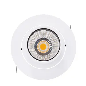 Có thể điều chỉnh 9W 13W 26W COB Led Downlight thay đổi độ sáng phong cách Châu Âu lõm tường máy giặt nhôm đèn cơ thể với IP20 đánh giá