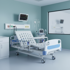 LC-S202 이중 기능 수동 병원 침대 인기 판매 도매 의료 간호 침대 수동 이중 기능 의료 환자 침대 - Product Image 5
