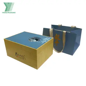 High quality custom design biodegradable tea paper tube cardboard packaging box tea gift box