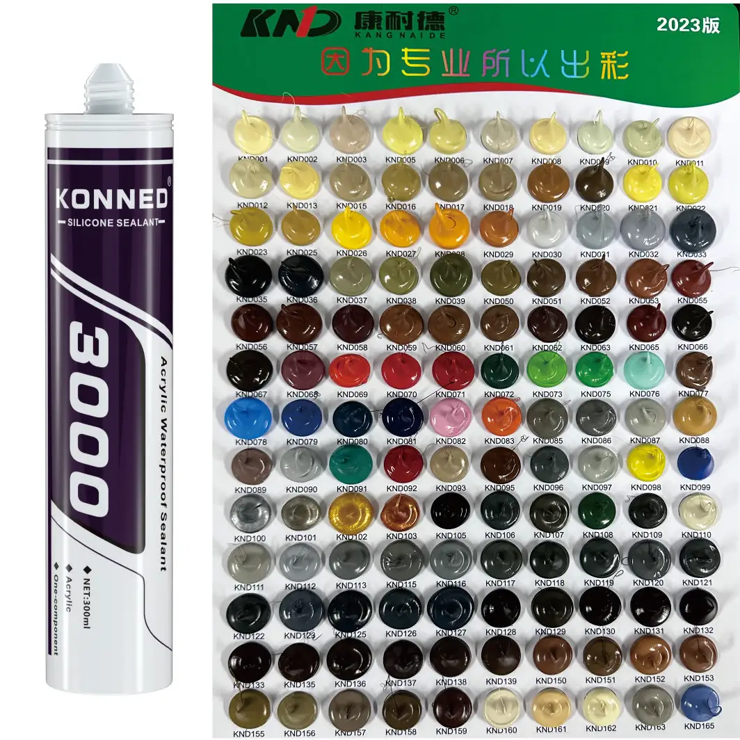 Hoge Prestaties Algemene Kit Lijm Voor Glas Acryl Siliconen Kit KND-3000