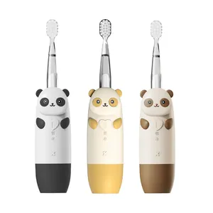 智能声波可爱电动牙刷带2个刷头迷你便携式牙刷电池彩色儿童电动牙刷