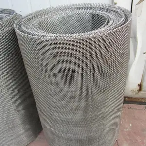 High Quality 1 5 10 25 40 50 100 110 120 150 200 400 Micron 304 316 316L Stainless Steel Woven Wire Mesh Screen For Filtering