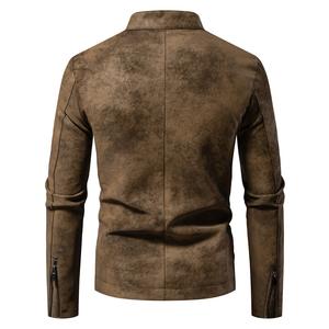 جلد عالي الجودة تصميم مخصص جاكيت لراكبي الدراجات للرجال سريع الجفاف تنفس ماء الجبهة الشتاء - Product Image 4