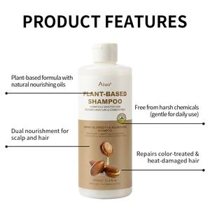 Champú Orgánico Natural Hidratante de Marca Privada, Control de Grasa, Refrescante, con Aceite de Argán, Champú Líquido Herbal - Product Image 3