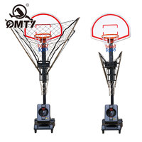 Machine de tir de basket-ball à angles multiples avec rebondisseur intégré