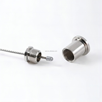 Câble métallique gainé de vinyle avec embouts à boucle pour sécurité, écologique, pour usage intérieur