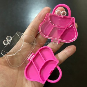 ISMAN 5g Envase Cosmético Único en Forma <span class=keywords><strong>de</strong></span> Bolso, Lindo Estuche Rosa Intenso Vacío para Sombra <span class=keywords><strong>de</strong></span> Ojos, Bálsamo Labial, Colorete y Polvo - Product Image 3