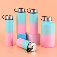 Gobelet isotherme à double paroi en acier inoxydable, anti-fuite, avec couvercle en caoutchouc antidérapant, sans BPA, grande capacité pour le camping en plein air