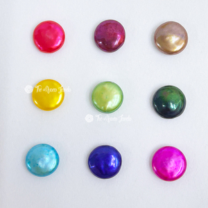 Hạt ngọc trai nước ngọt tự nhiên hình đồng xu AAAA 12-13mm, không lỗ, không nhuộm, bán sỉ, dùng làm đồ trang sức - Product Image 4