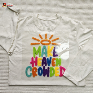 Neues Design: Maßgefertigte Großhandels-DTF-Heißtransfer-Aufnäher aus Chenille mit flauschigem Puff-Effekt für Kleidung und T-Shirts - Product Image 3