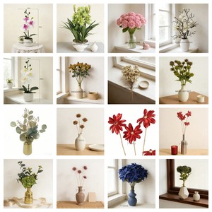 Boule de cyprès artificielle <span class=keywords><strong>gris</strong></span> givré dans un pot noir, plante artificielle avec feuilles givrées pour la décoration des espaces modernes, des spas et des lieux apaisants - Product Image 4