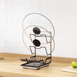 Stainless Steel Waterproof Double Tier Towel Organizer Modern <b>Kitchen</b> <b>Storage</b> <b>Rack</b> with Standing Installation - Product Image 1
