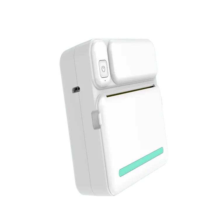 Mini-imprimante rechargeable Imprimante thermique sans encre pour étiquettes photo Imprimante portable sans fil BT
