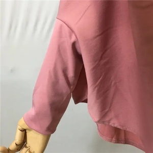 Niqab a Tre Strati con Mezza Faccia, Scritta Turca, Abbigliamento Musulmano Femminile, Khimar Francese con Maniche, <span class=keywords><strong>Kinder</strong></span> 3 Schicht - Product Image 4