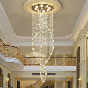 <span class=keywords><strong>Lustre</strong></span> de salon de villa, luminaire suspendu moderne et minimaliste, <span class=keywords><strong>lustre</strong></span> d'escalier duplex, <span class=keywords><strong>lustre</strong></span> en cristal double hélice - Product Image 6