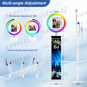 Cabina de Fotos para iPad Todo en Uno para Eventos: Estructura Metálica, Anillo de Luz, Estuche de Transporte, Máximo ROI para <span class=keywords><strong>Alquiler</strong></span> - Product Image 3