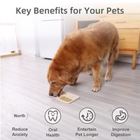 Tapis de léchage pour animaux de compagnie anti-étouffement, à alimentation lente, moderne, portable, rectangulaire, en silicone, avec ventouse, pour chiens