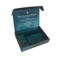 Boîte d'emballage en carton ondulé personnalisée en papier, vierge, pour cosmétiques, avec ventilateur USB et petit ventilateur LED, pour expédition