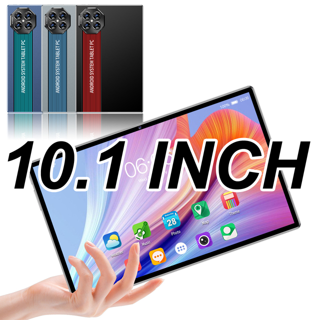 GISENTEC 2025 10.1" Tablet 10 Inch Android Display 1200x1920 OEM Touchscreen Tablets 8GB 256GB 2.4+5G Dual WiFi Gaming Tablet PC