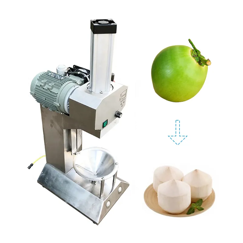 Trẻ dừa chế biến dehusking Peeler máy tự động màu xanh lá cây dịu dàng dừa hình trấu loại bỏ dừa Máy lột